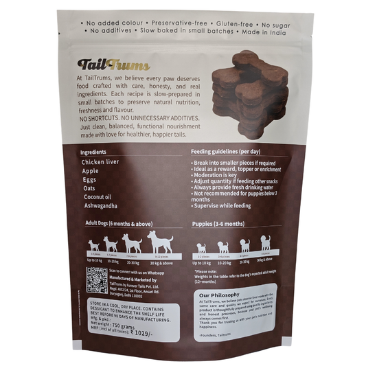 Liver Apple Biscuits - 750g Dog Cookies