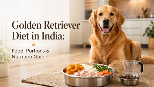 Golden Retriever Diet in India: Complete Feeding Guide, Food Portions & Nutrition Tips