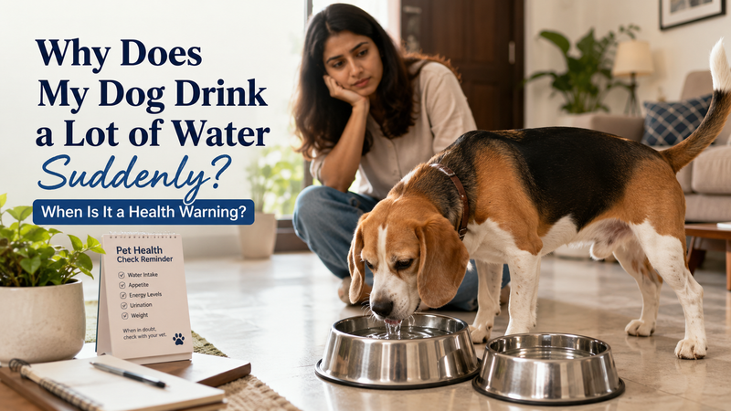 Why Does My Dog Drink a Lot of Water Suddenly? When Is It a Health Warning?