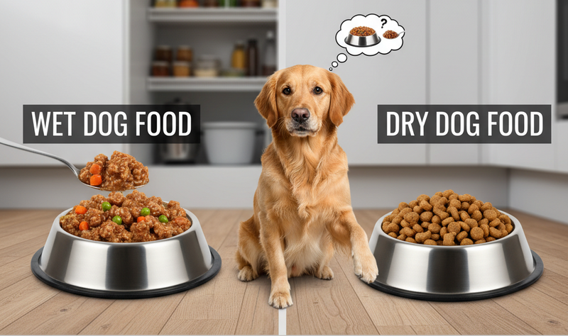 Wet vs Dry Dog Food: What Works for City Pets - Tailtrums Dog food
