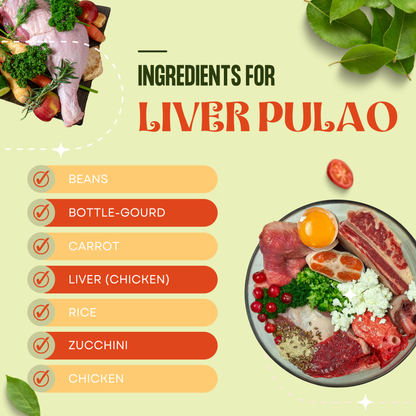Liver Pulav - High Protein Large Dog Food