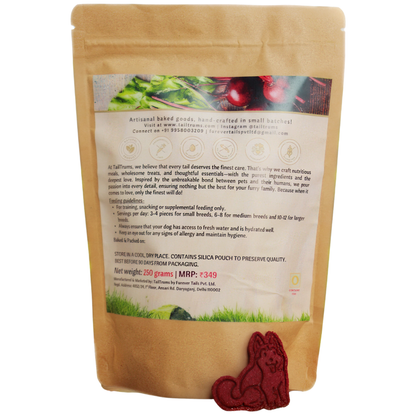 Apple Beetroot Cookies 250g - Dog Biscuits