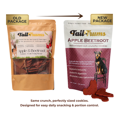 Apple Beetroot Cookies 250g - Dog Biscuits
