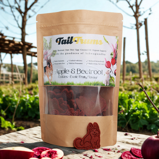 Apple Beetroot Dog Biscuit Front Pack