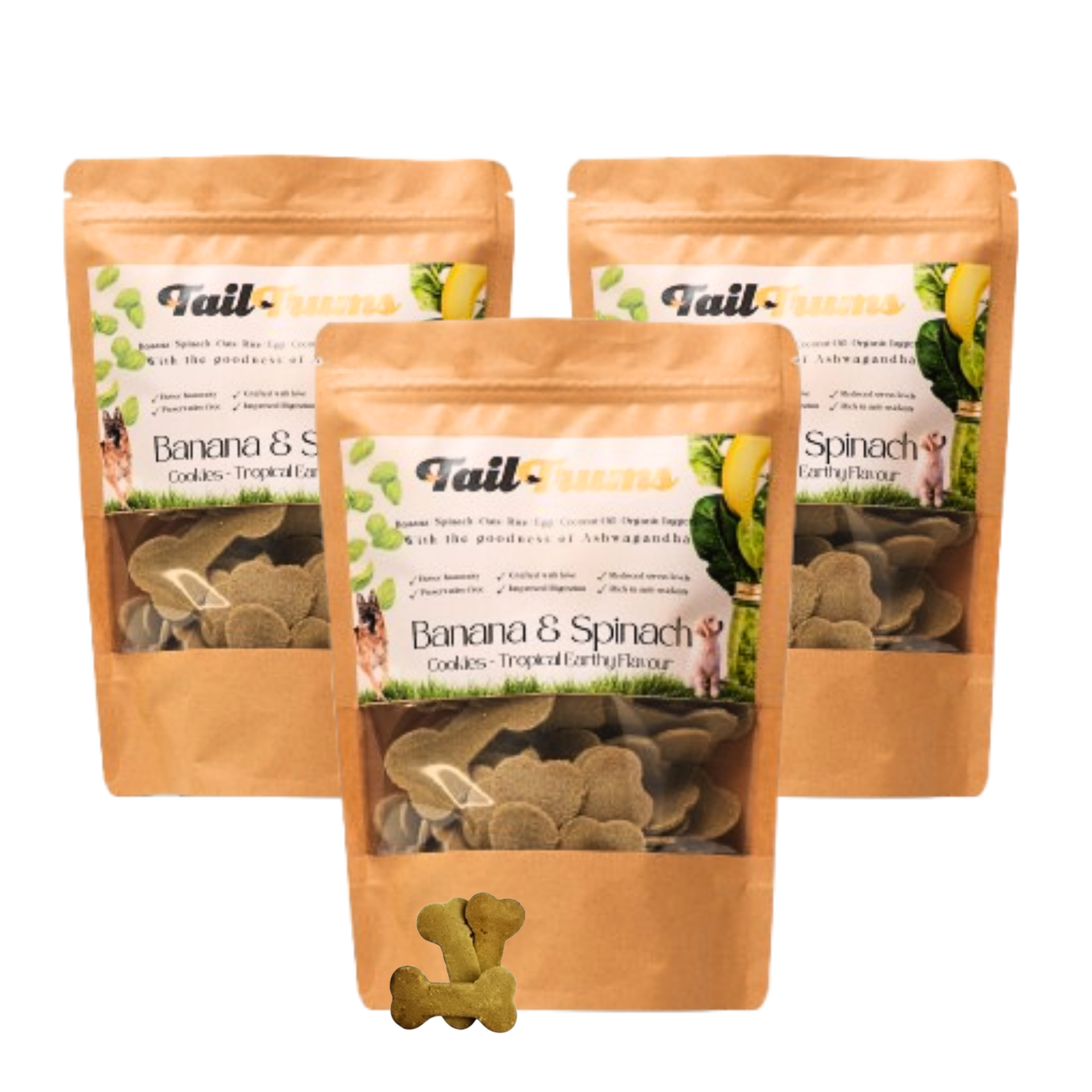 Banana Spinach Cookies Pack Of 3