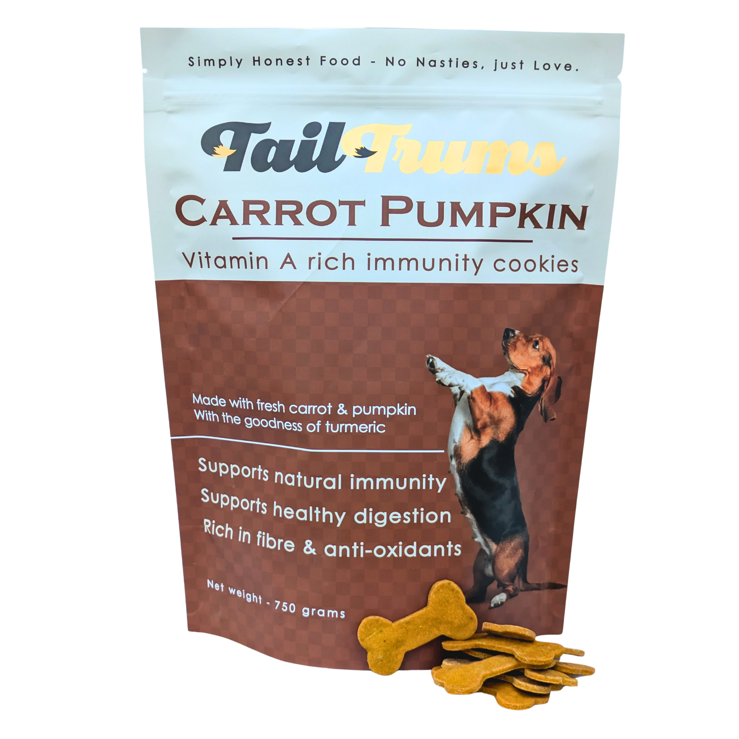 Carrot Pumpkin Cookies - 750g Dog Biscuits