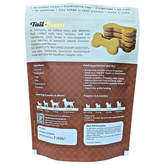 Carrot Pumpkin Dog Biscuits - BOP