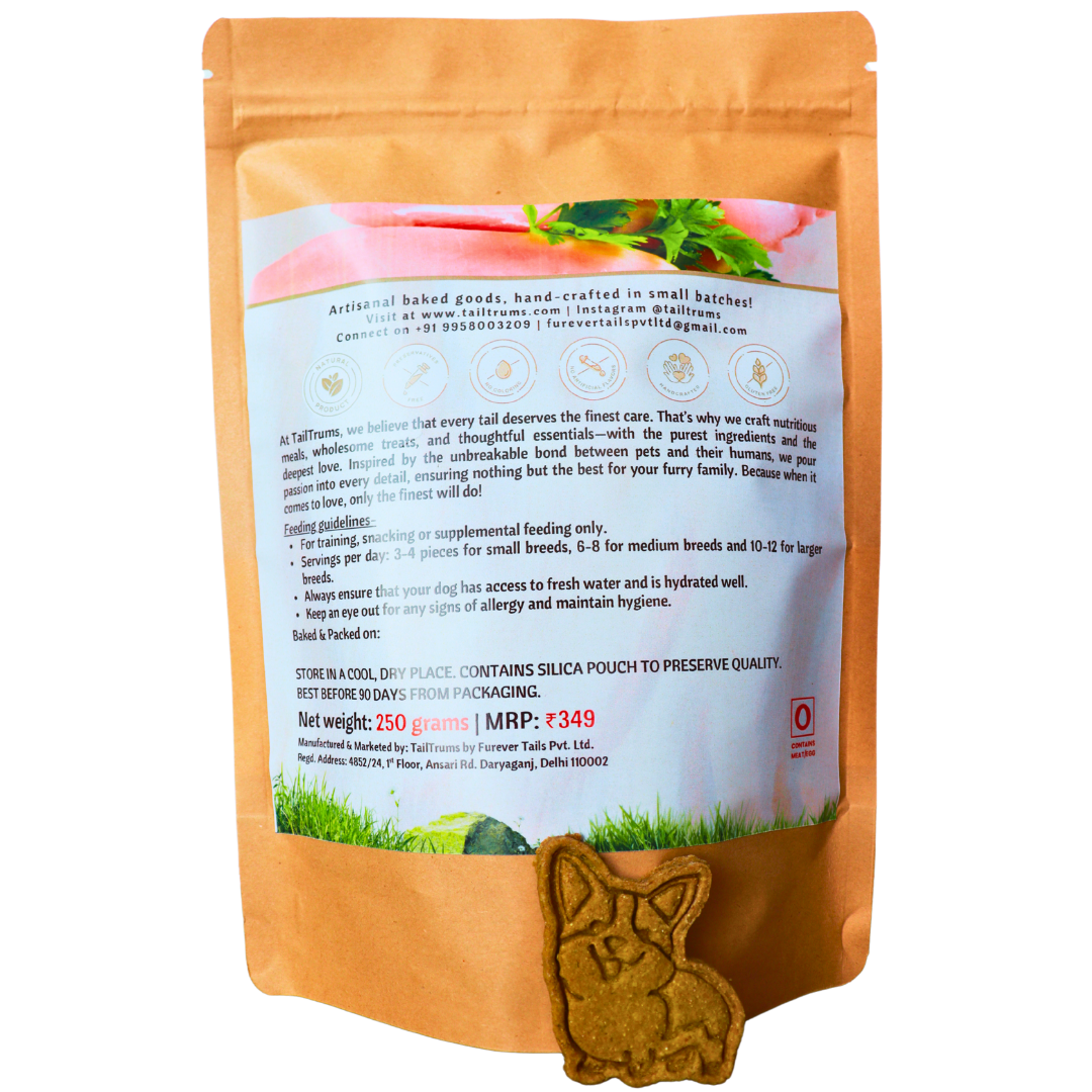 Chicken Carrot Cookies 250g - Dog Biscuits