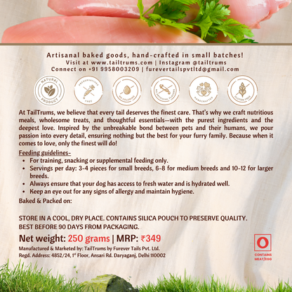 Chicken Carrot Cookies 250g - Dog Biscuits