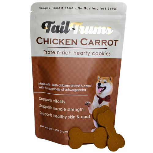 Chicken Carrot Biscuits 250g - Dog Cookies