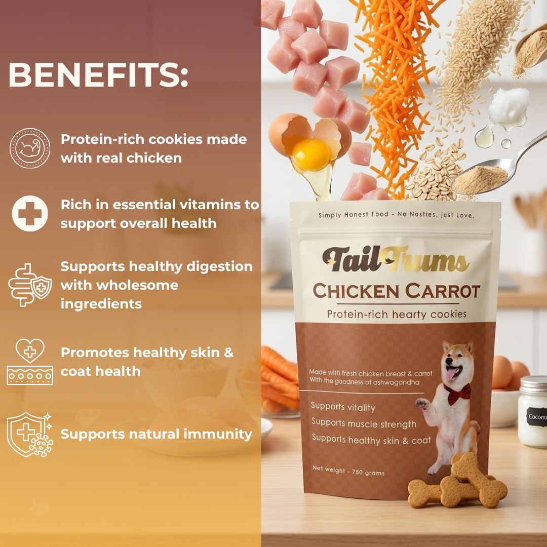 Chicken Carrot Dog Biscuits - Benefits