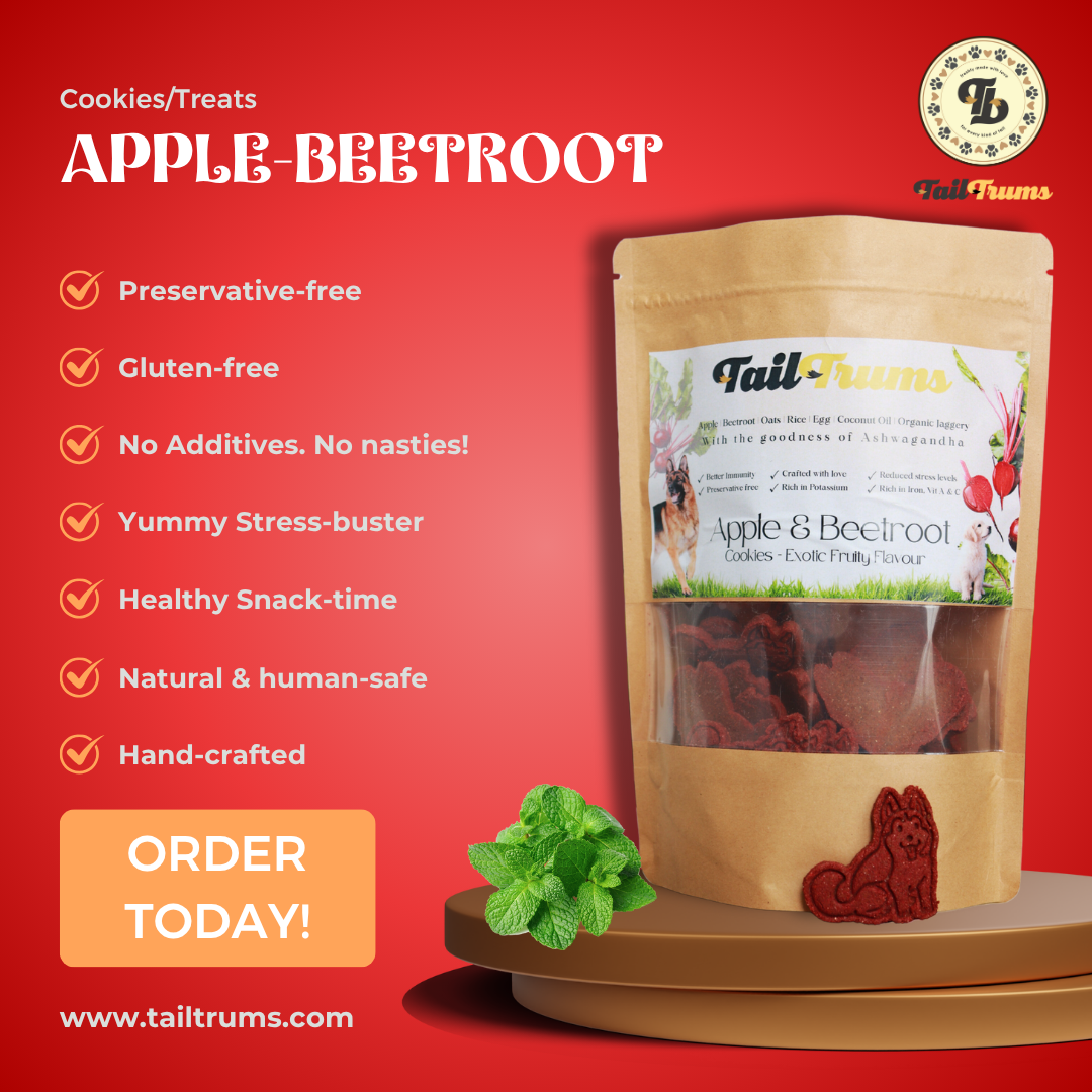 Dog Cookies - Tailtrums Apple Beetroot Dog Biscuit key features