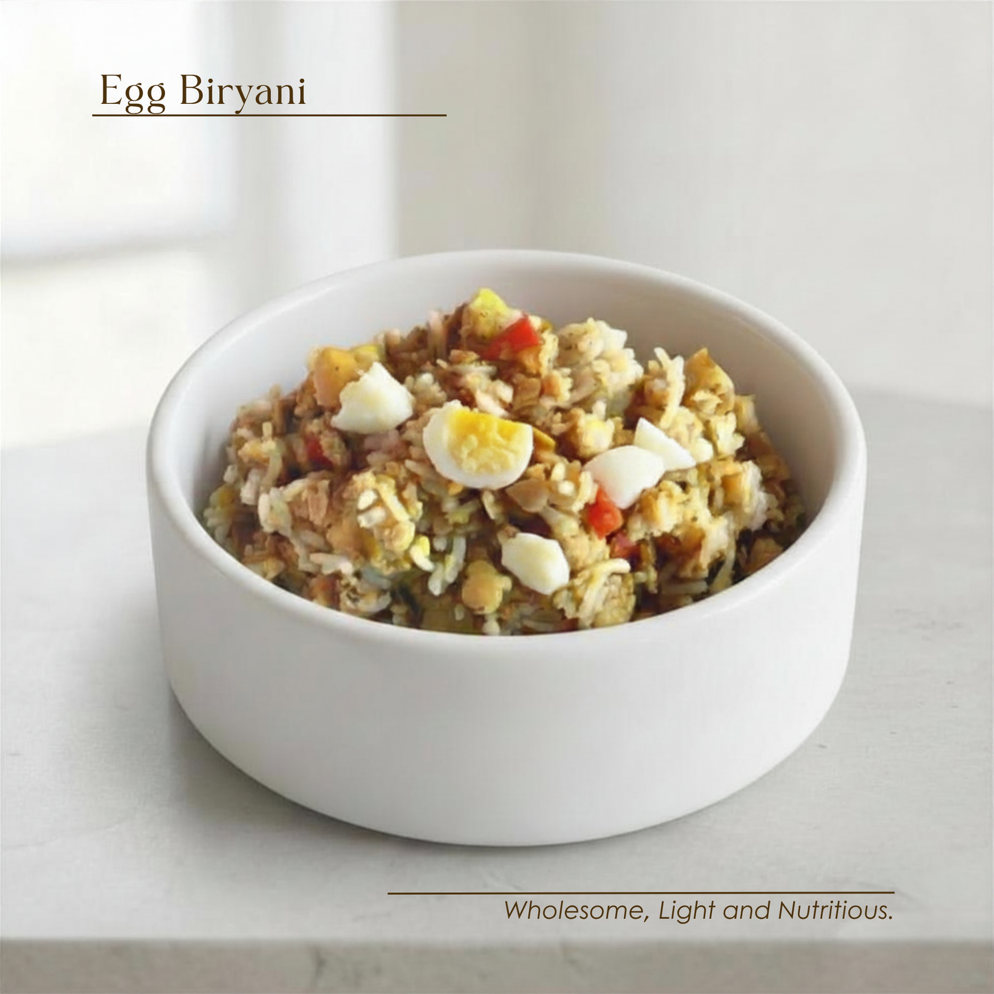 Egg Biryani Rice Meal - Small Breeds Dog Food