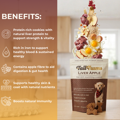 Liver Apple Cookies - 750g Dog Biscuits