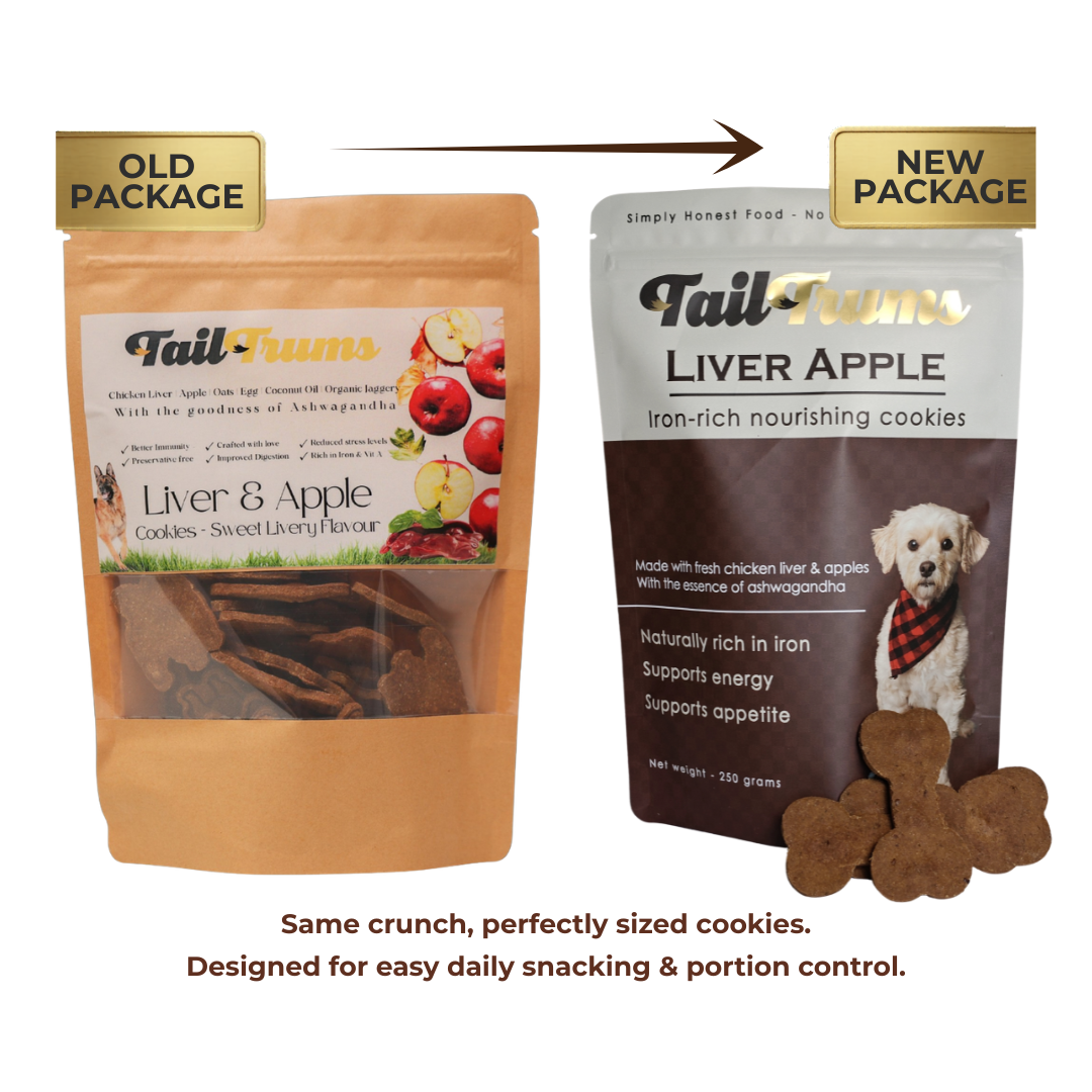 Liver Apple Cookies 250g - Dog Biscuits