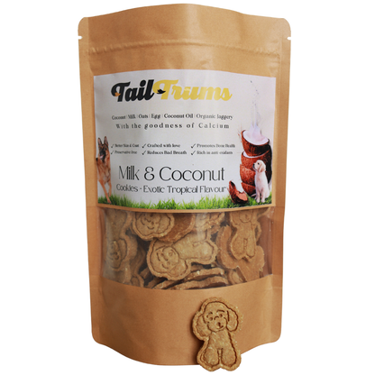 Milk Coconut Cookies 250g - Dog Biscuits