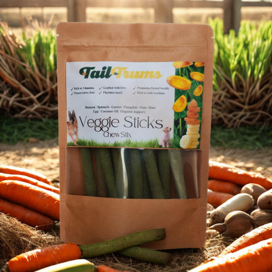 TailTrums Dog Sticks – Veggie Sticks 450g (All Breeds)