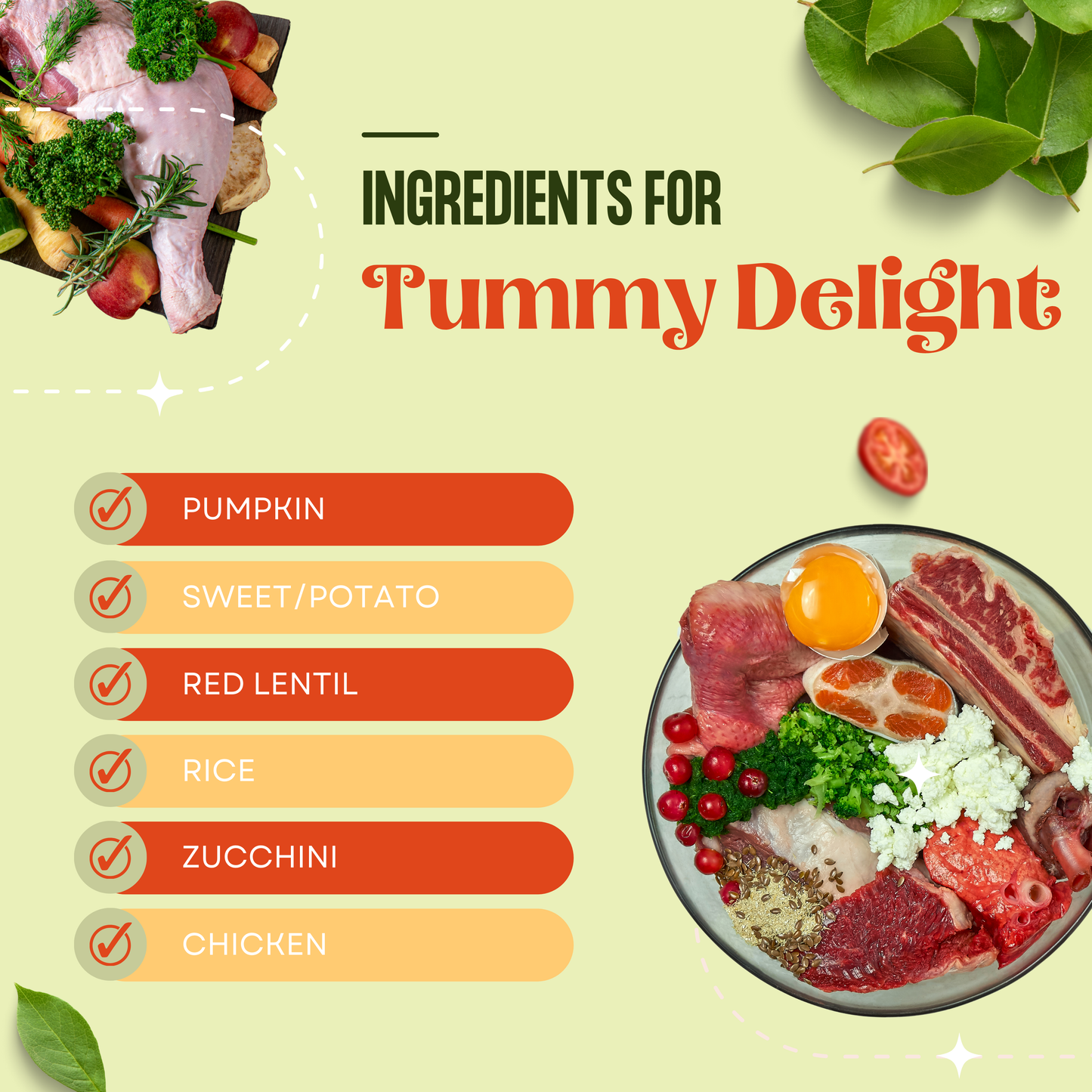 Tummy Delight Chicken Meal - Large Dog Food