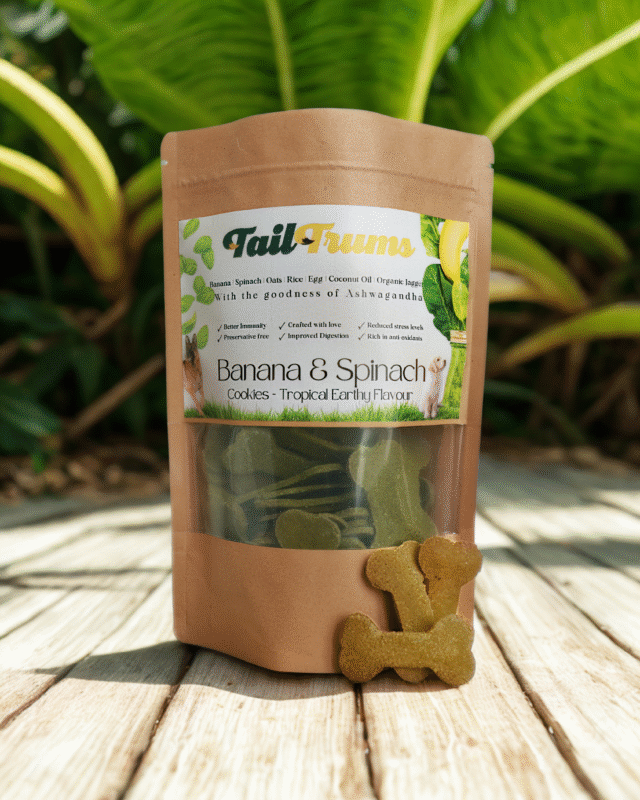 Spinach Banana Cookies (Biscuits)